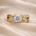 Solitaire CZ Infinity Ring
