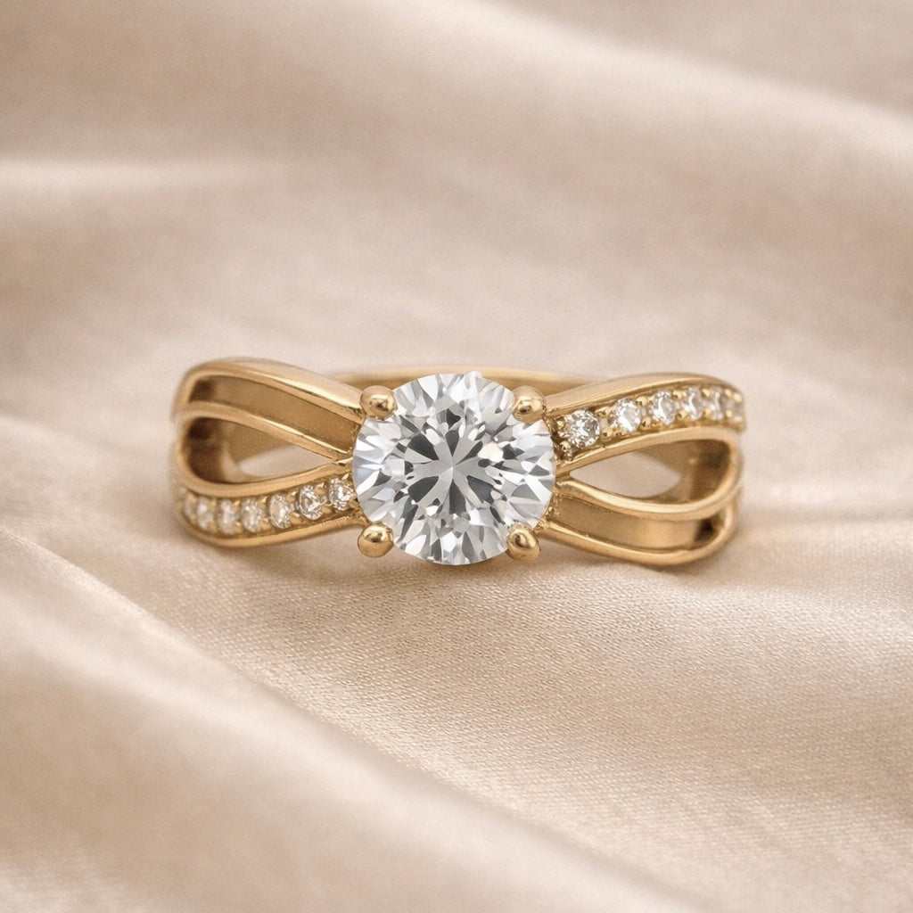 Solitaire CZ Infinity Ring