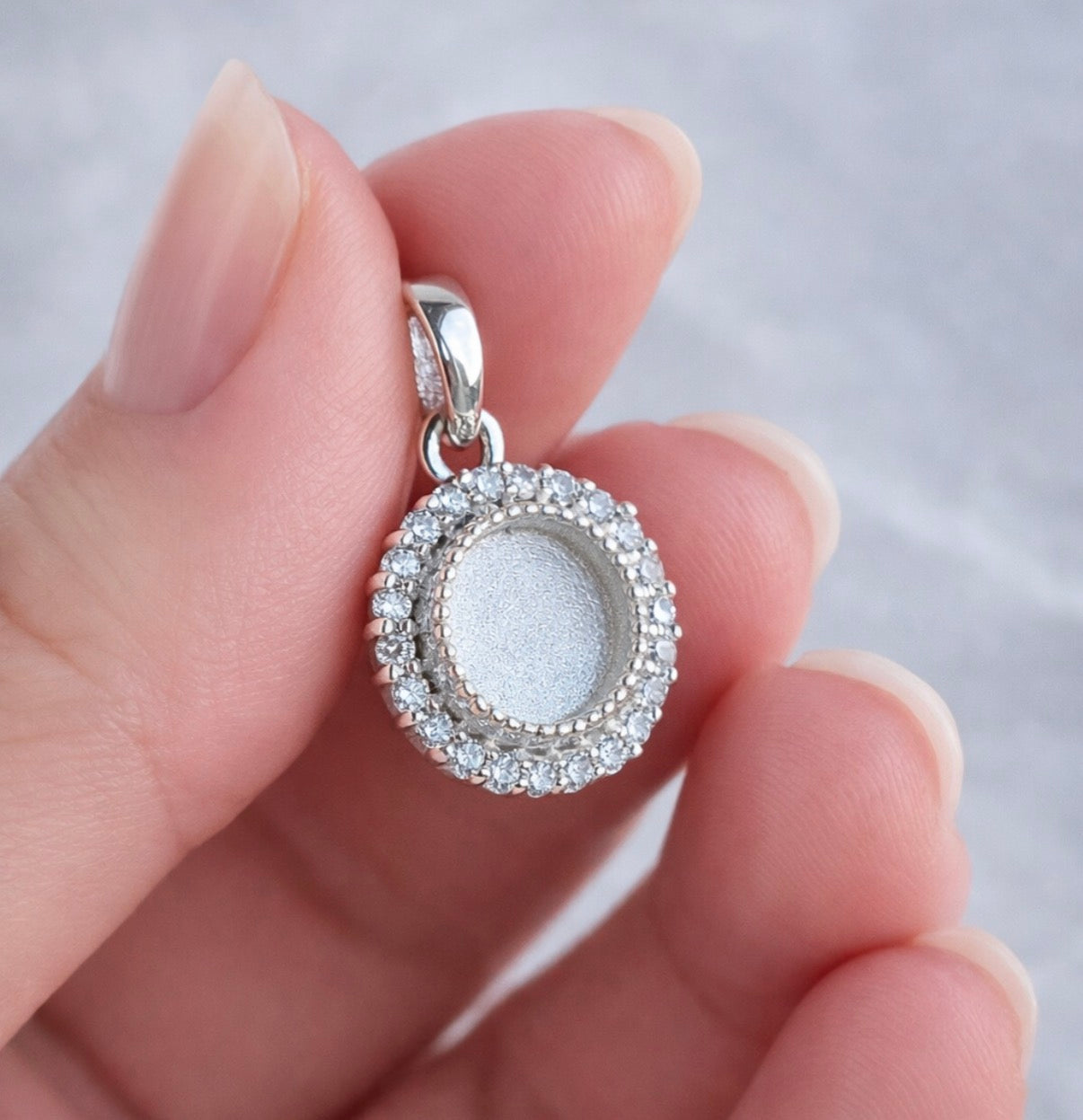 Crystal Circle Pendant