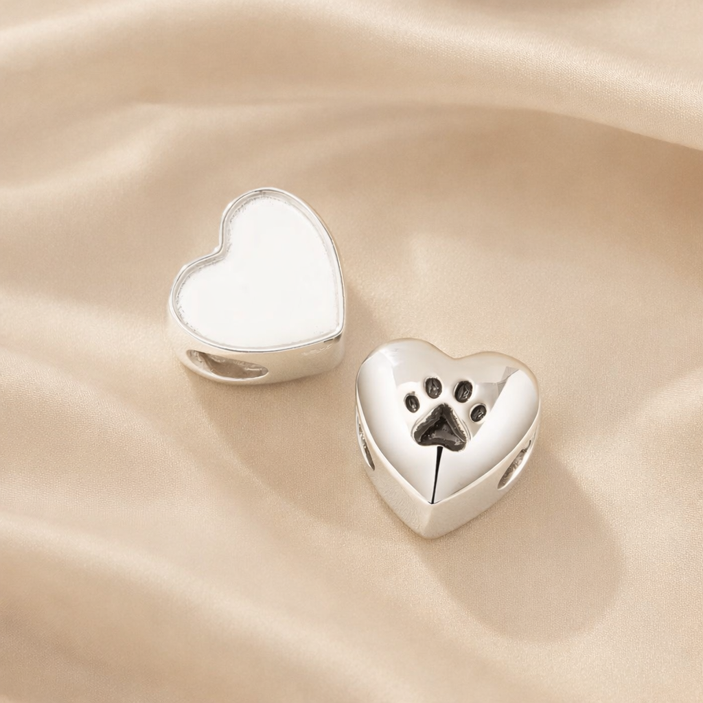 Paws on my heart Charm